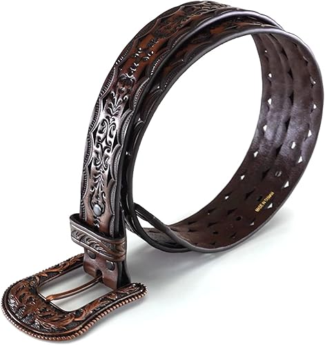Miniatura 3 de Ariat Cinturón de corte triangular con hebilla de cobre para mujer