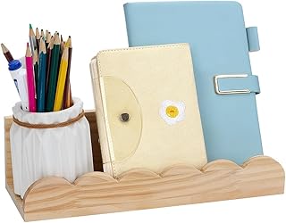 FINGERINSPIRE Wooden Scalloped Shelve Wall Floating Shelves 11.8 Inch Long Bisque Color Picture Ledge Shelf Pre-Assembled Floating Book Shelves for Books/Photo Frames/Vase Storage and Display
