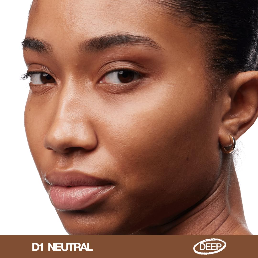 about-face THE PERFORMER Skin-Focused Foundation D1Neutral – Medium Coverage, Long-Wear, Breathable & Buildable Base – Clean, Vegan, Hydrating Formula with Blue Agave & Chlorella – 1.08oz - Image 2