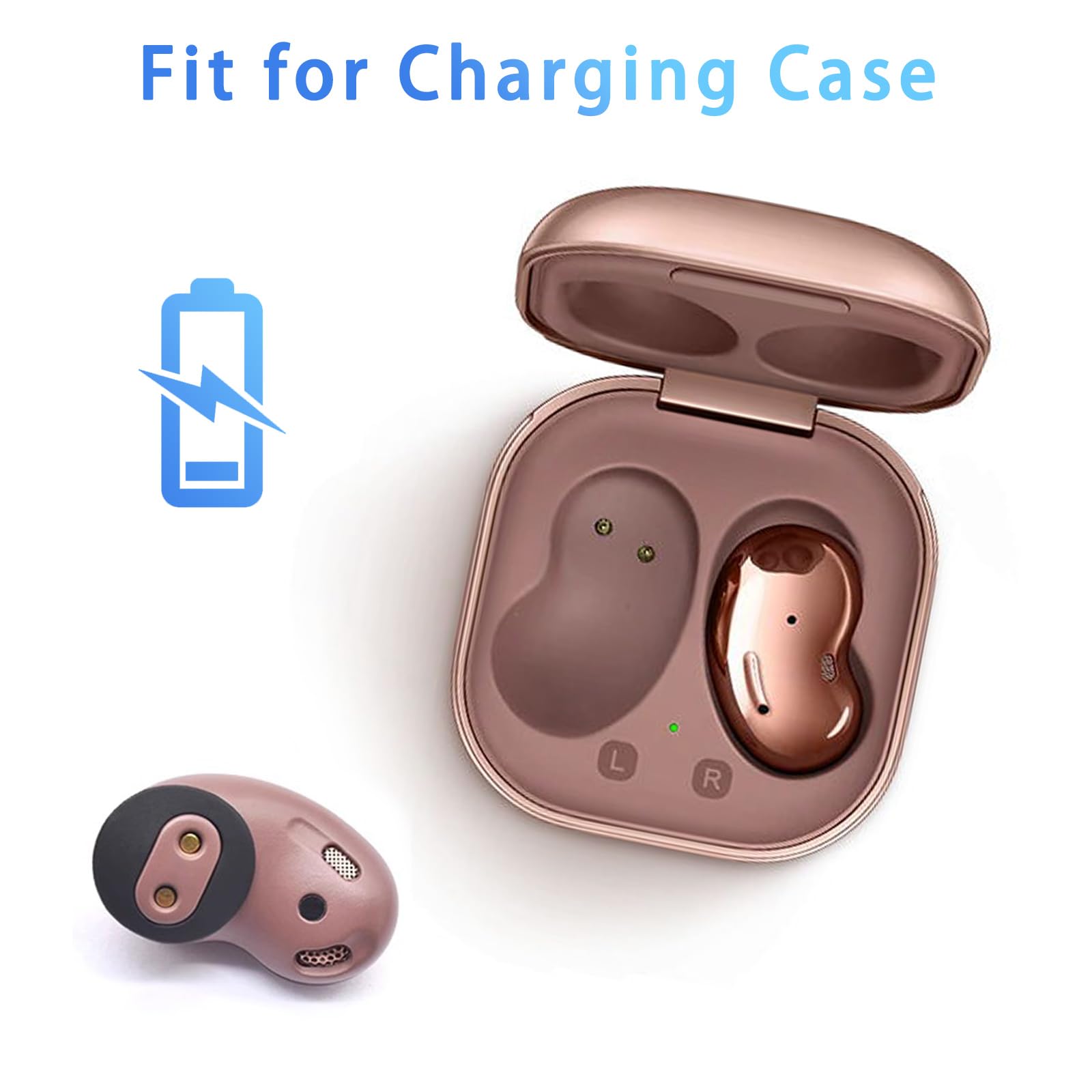 BigKing Punte Per Auricolari, 36 Pezzi Cupole Per Apparecchi Acustici In Silicone, Morbidi E Leggeri, Tappi Per Le Orecchie Di Ricambio Per Foro Interno Da 4,5 Mm-6,0 Mm Auricolari L/M/S - Foto 2