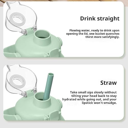 Miniatura 6 de Exprimidor eléctrico de cítricos de 28 onzas 27.1 fl oz con popote y dos tapas, tazas de licuadora portátil para jugo fresco, botella exprimidora