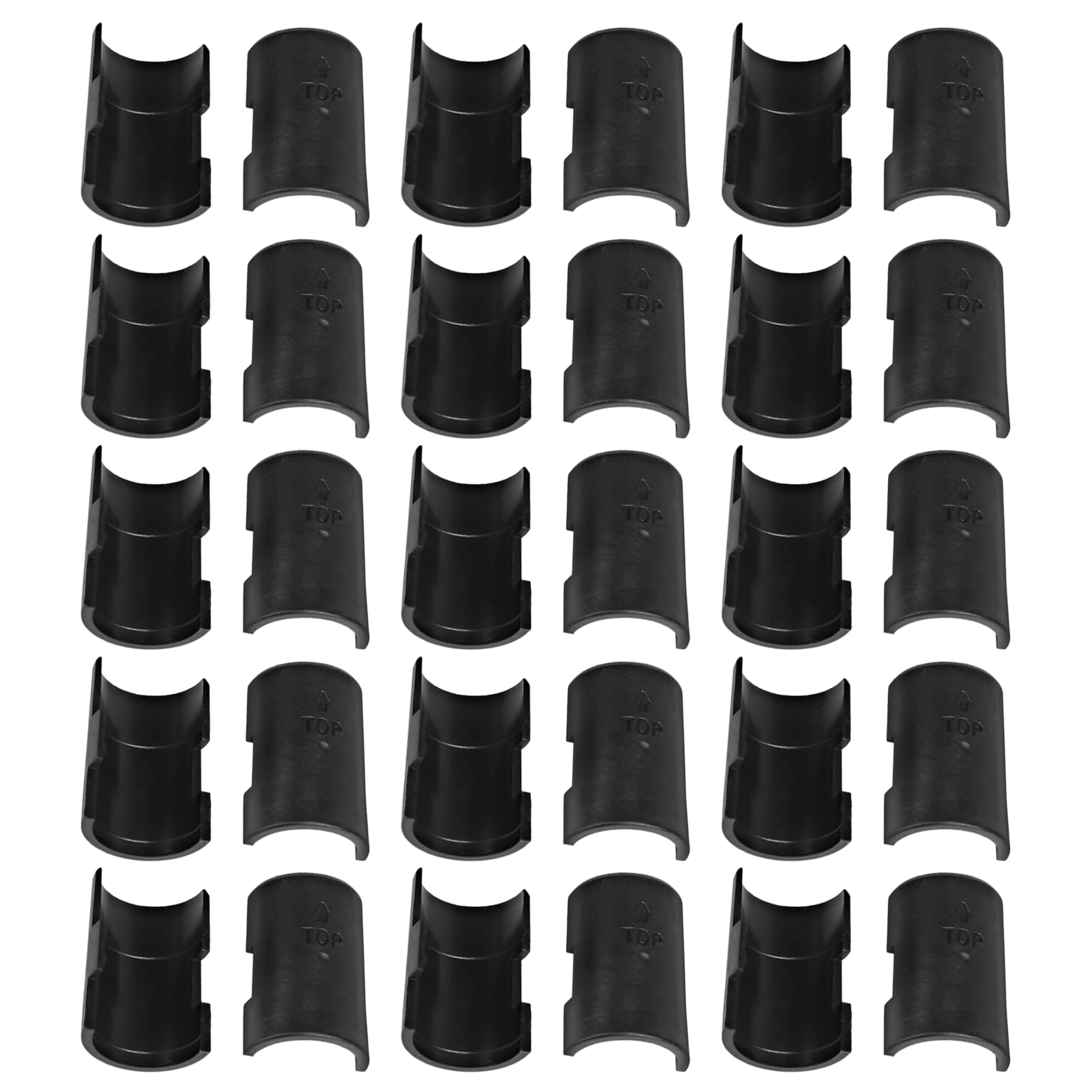 Black Wire Shelf Clips - 30 Pack -2