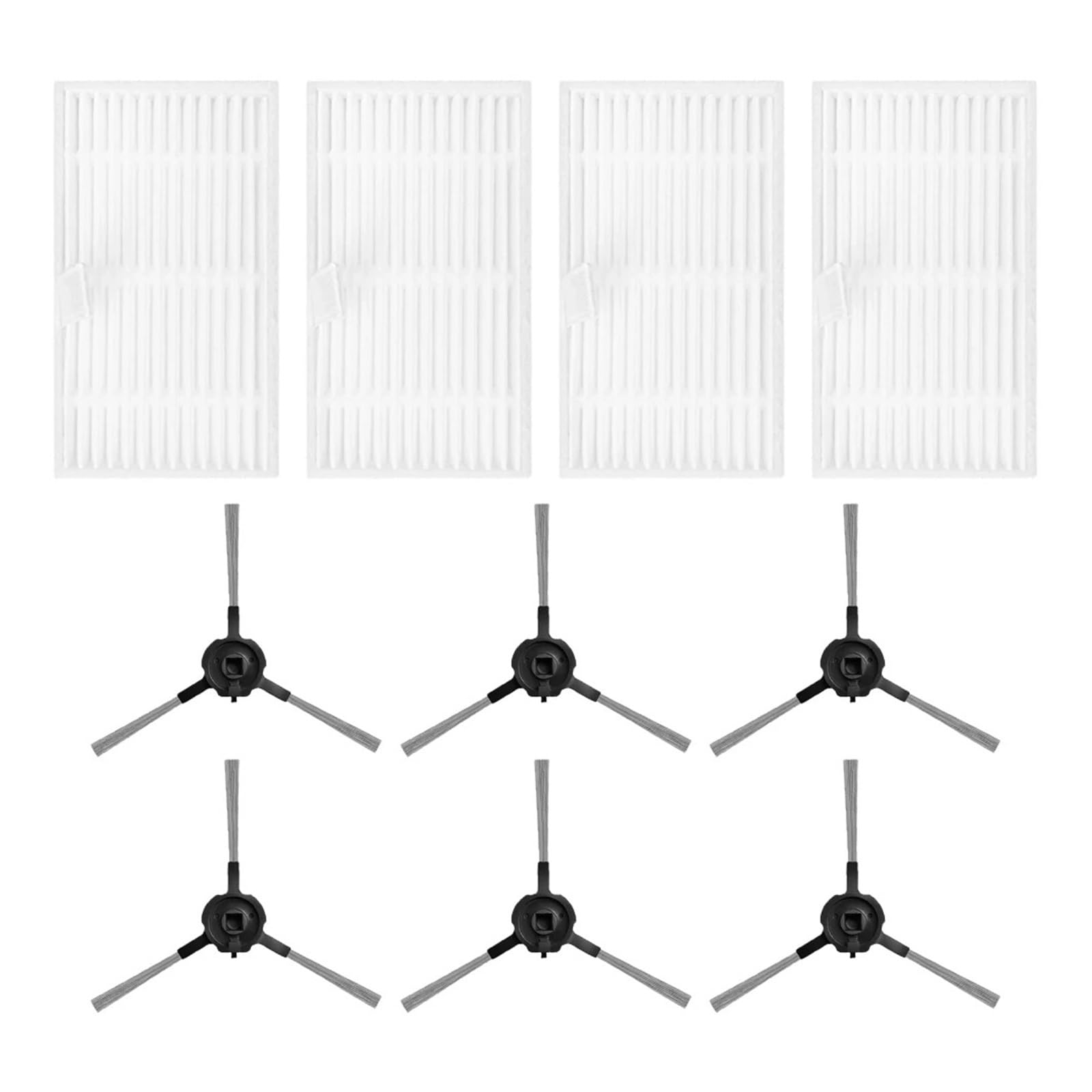 Filtro HEPA de Cepillo Lateral Compatible con Piezas Recambio aspiradora Robot W7 W9 W11 W15
