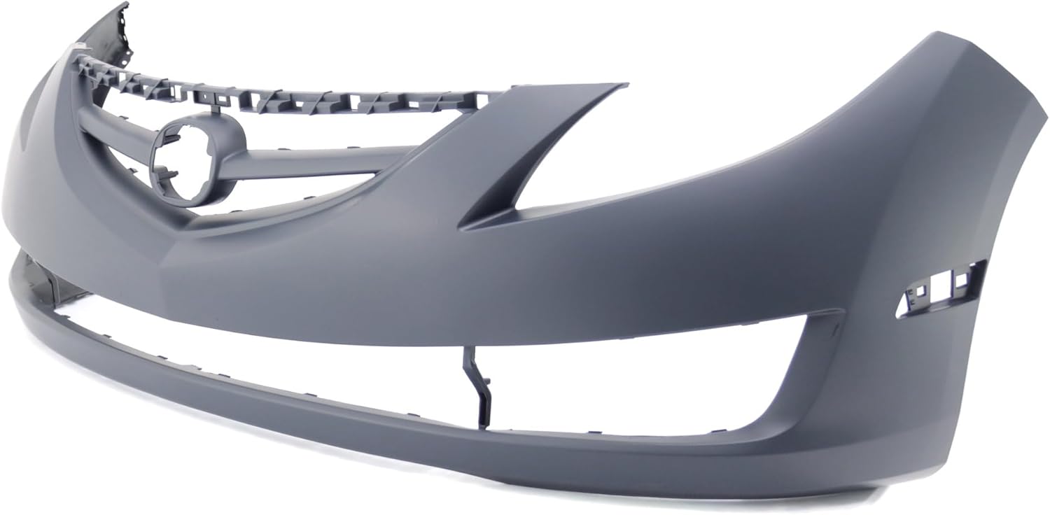 FitParts Compatible with Front Bumper Cover Fascia 2009-2013 Mazda 6 GS GT S i Sedan 09-13. New Primed Without Sensor Holes, With Fog Light Holes. MA1000222 GSYL50031CBB