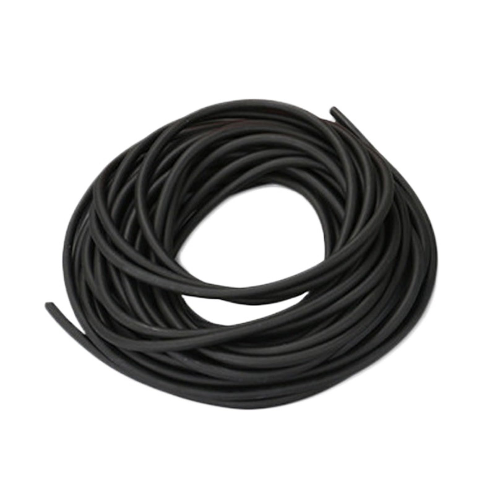 Tyfghdxf 2050 5M Black Rubber Tubing 1Pcs 5M Black Antifreeze Rubber Latex Tube 1632/1745/2050/3060 For Slingshot Outdoor Catapult Hunting Accessories Hose(2050 5M Black)