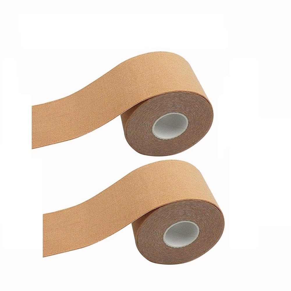 LEZQHB 10m Kinesiology Tape, 2x5m Roll of Elastic Muscle Support Tape for Exercise, Sports & Injury Recovery