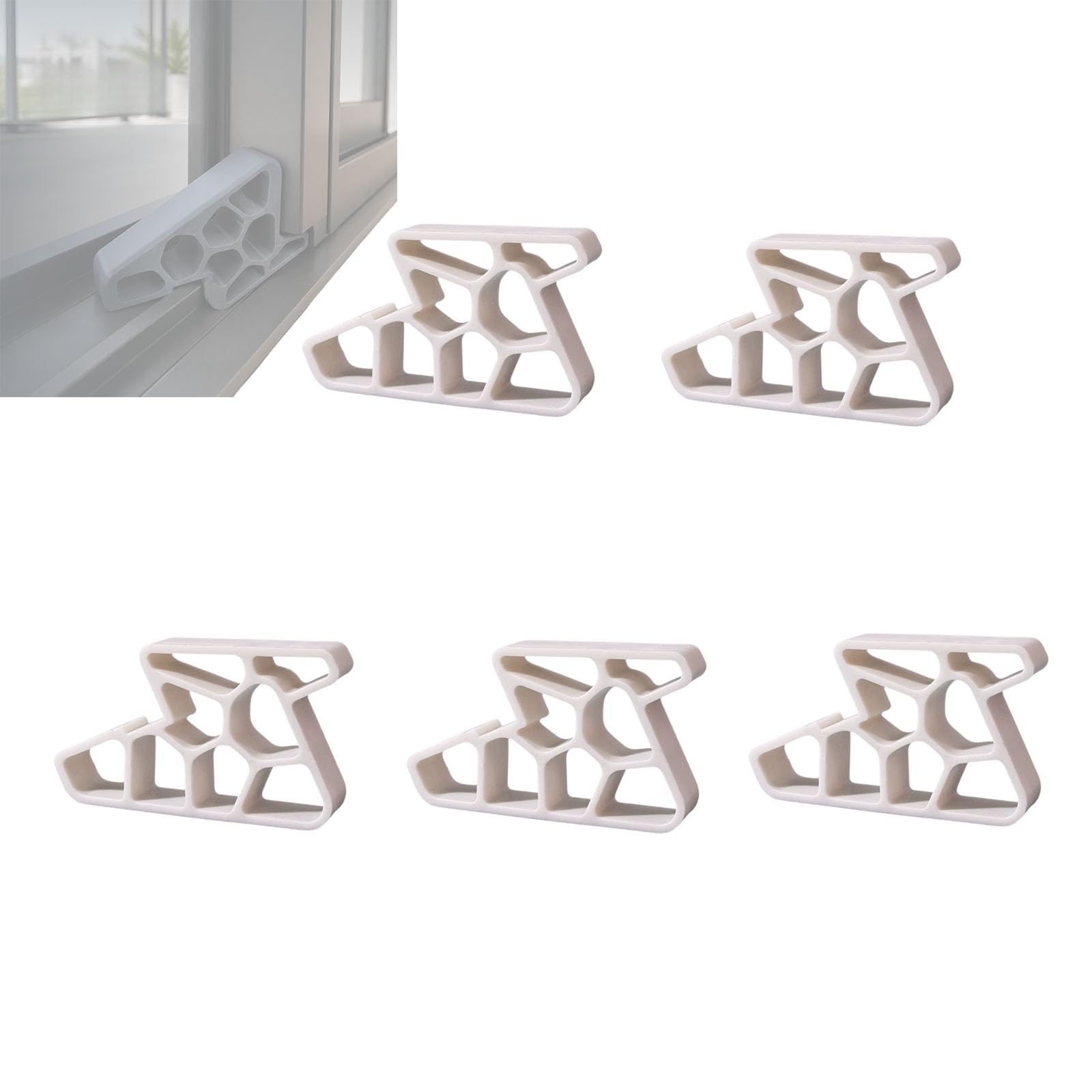 Patio Door Stop French Door Stopper for Sliding Window and Door Tracks (B*5)