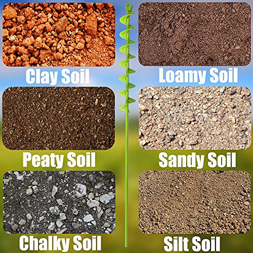 32" X 2" Upgraded Elongated Auger Drill Bit- No Need To Squat Post Hole Digger,100% Solid Barrel Extended Length Intensive Blades Heavy Duty Green Auger Drill Bit For Planting For 3/8" Hex Drive Drill #TOP4