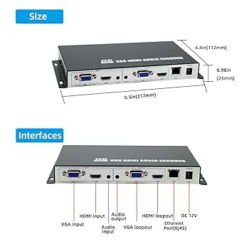 Amazon | ORIVISION H.265 H.264 1080P@60 HDMI VGA ビデオ