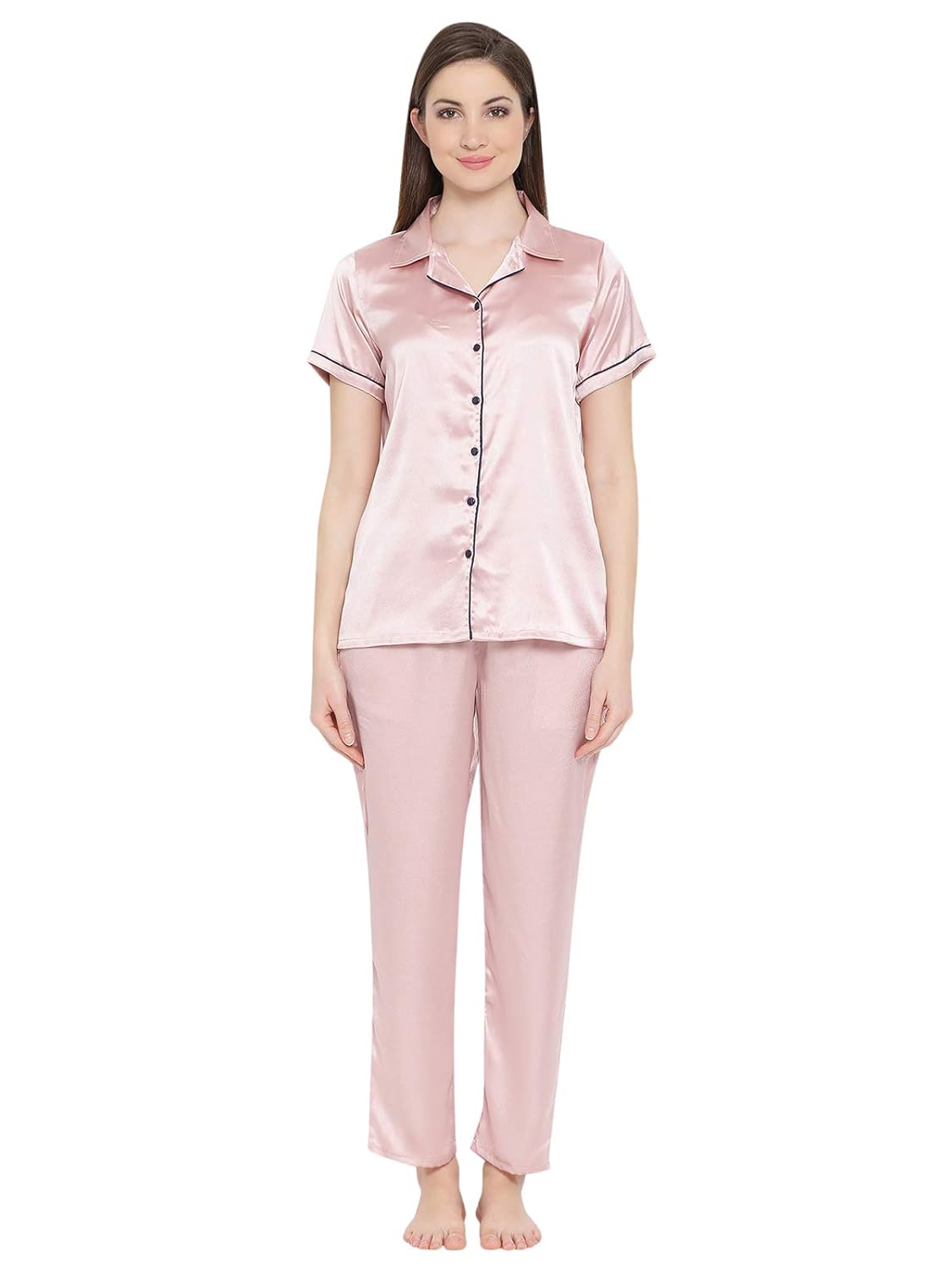 Satin shirt pyjama set Clearance