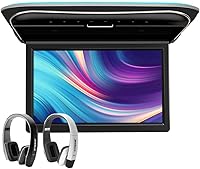 Vista 11 de XTRONS Pantalla de monitor montada en el techo del automóvil de 11.6 pulgadas, pantalla ultrafina abatible para automóvil, reproductor de video