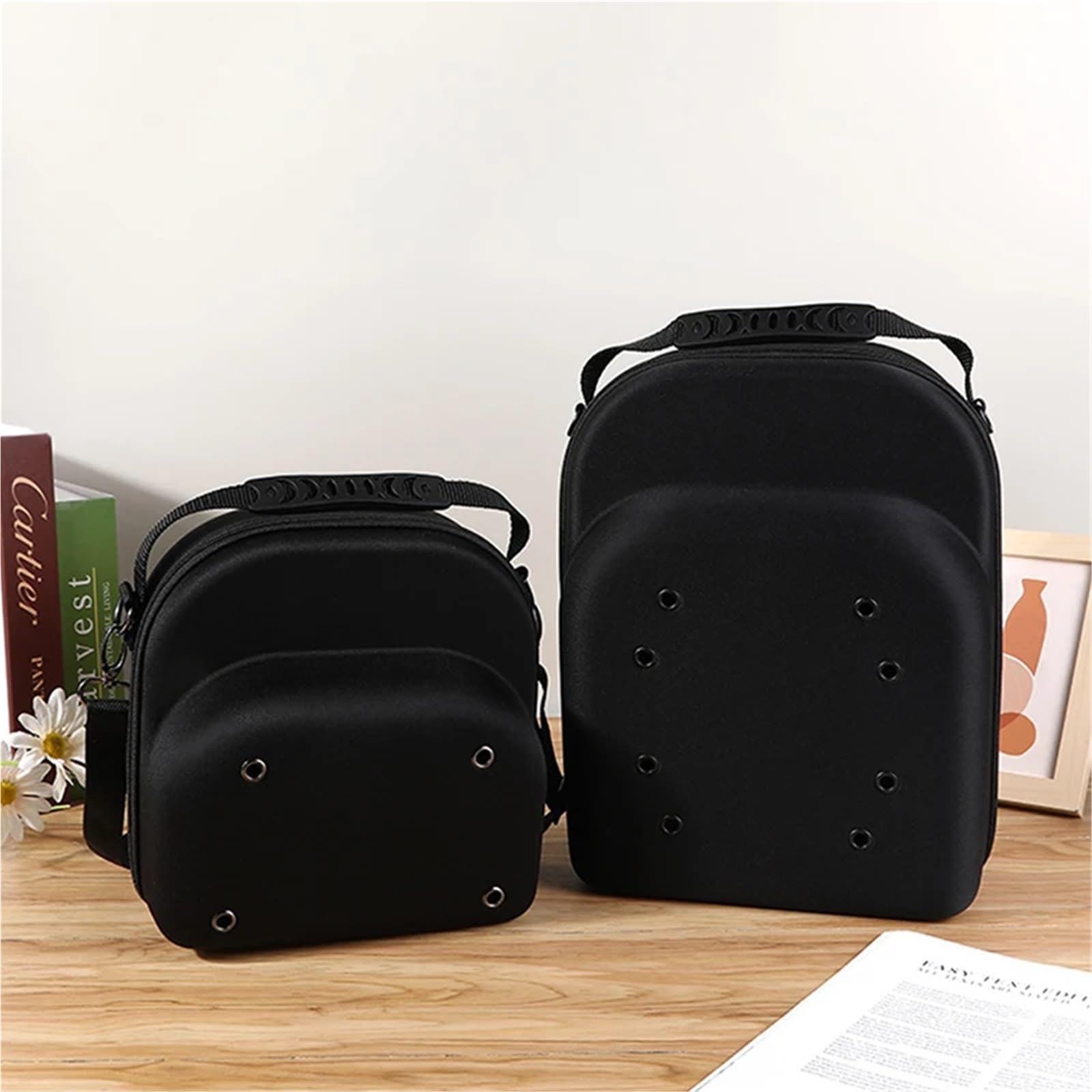 Caja de almacenamiento for sombreros, gorra béisbol, bolsa viaje, Estuche De Viaje for, caja, exhibición, bolso for Para Sombrero(L)