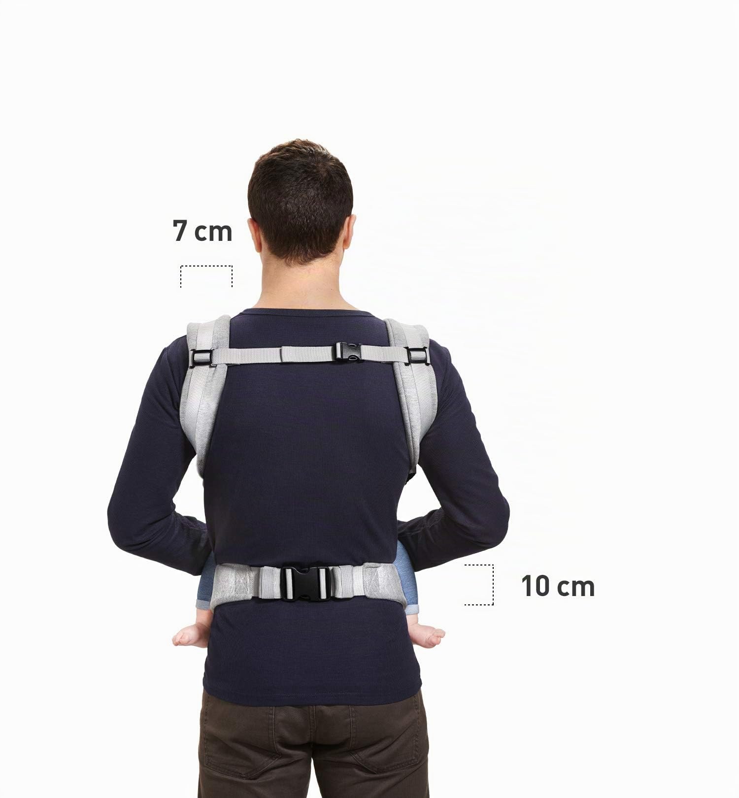 Kk Kinderkraft Mochila Portabebé Milo, Canguro, Ergonómico, Transpirable, Gris