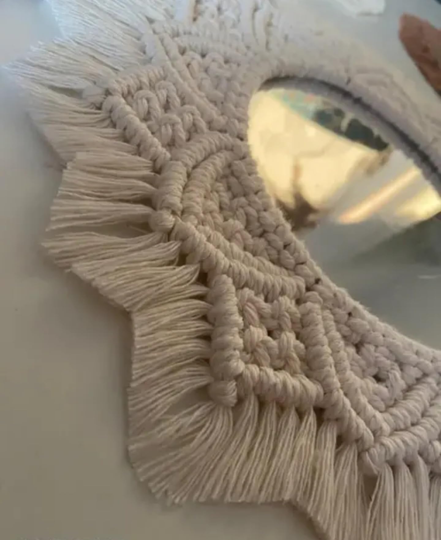 Macramé en corde de coton fait main cadeau de crémaillère - 5