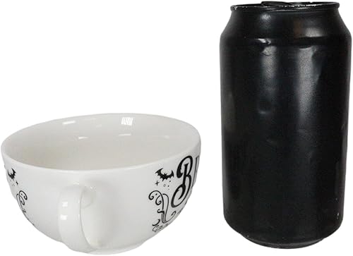 Miniatura 7 de Ebros Gift Gothic Alchemy Porcelana Hueso China, Murciélago, Caldero Mágico Apilable Tetera Y Taza Con Platillo Set Servicio Para 1 Tetera Tetera