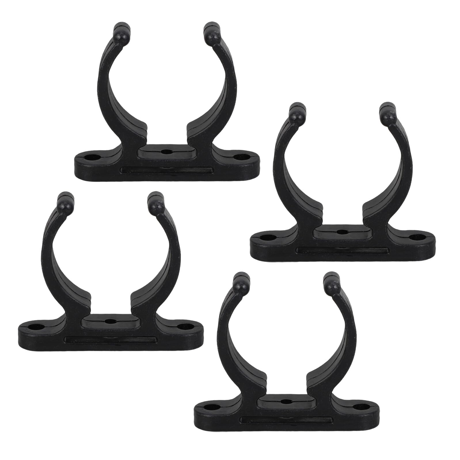 4 Stück 4 Stück Rohrschellen für 38-42mm Rohre Uv Beständige Schwarze Nylon Rohrsattelklemmen als Paddel und Ruderhalter für Boote Kanus und Kajaks Stabile Befestigung für