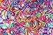Rainbow Loom Specialty Tie-Dye Mixed Dual Color Latex-Free Refill Bands, 600 Count Plus 24 C-Clips