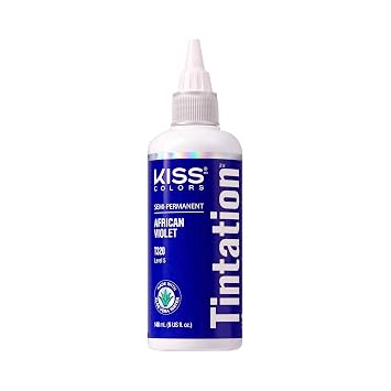 Kiss Tintation Semi-Permanent Hair Color Treatment 148 mL (5 US fl.oz) (African Violet)