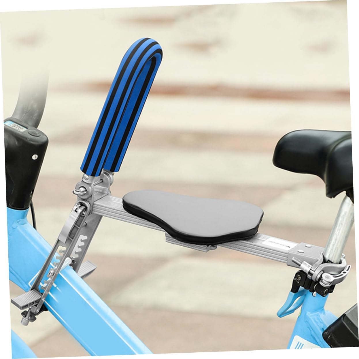 YARNOW Boy Girl Seat for Bike Front Mount Easy Assembly Safe Comfortable Foot Rest Craftsmanship