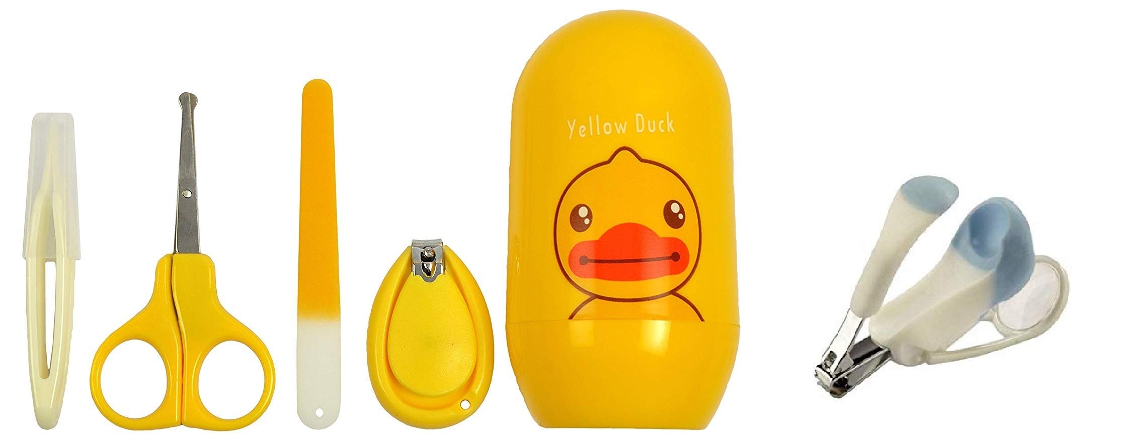 Chote Ustad Combo of Baby Manicure Kit and Nail Clippers Cutter for Children (Nail Clipper, Scissor and Nail File) (Multi)