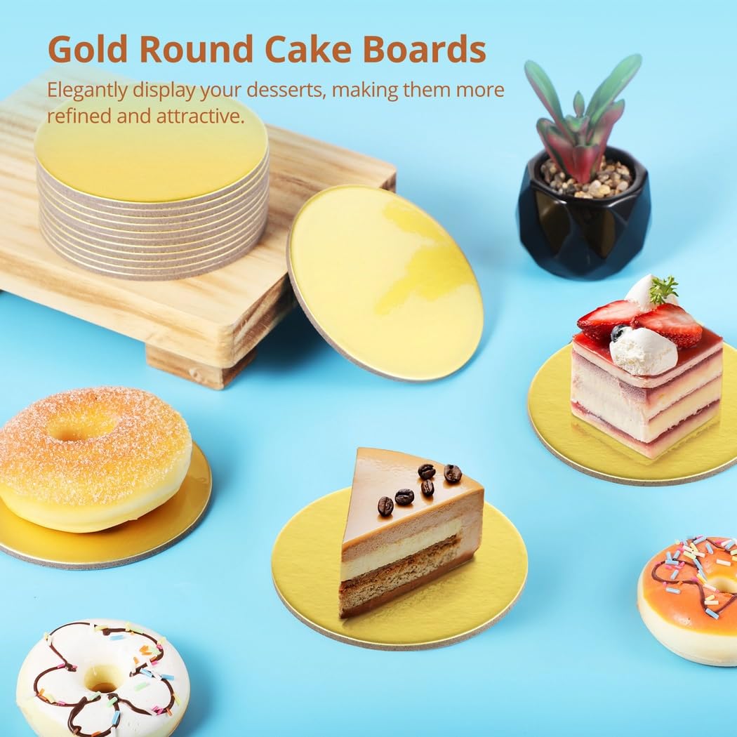 80 placas redondas para tartas, 4 mini bases redondas, de cartón, antiadherente, resistente al calor, para cupcakes, mousses, postres