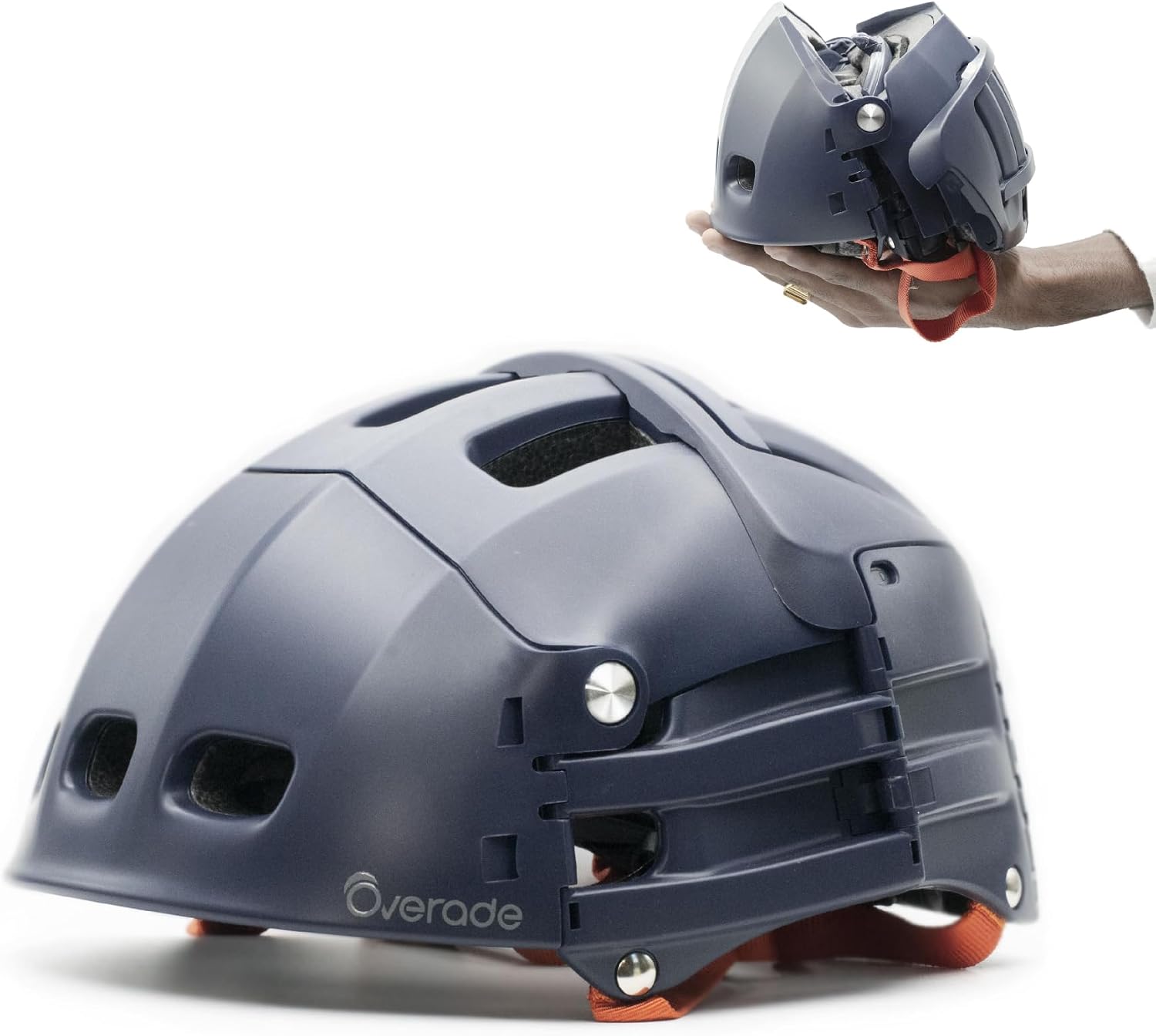 Overade Plixi Foldable Helmet for Bicycles Electric Scooters E-Bikes - Volume Divided by 3 - Same Protection as a Classic Helmet
