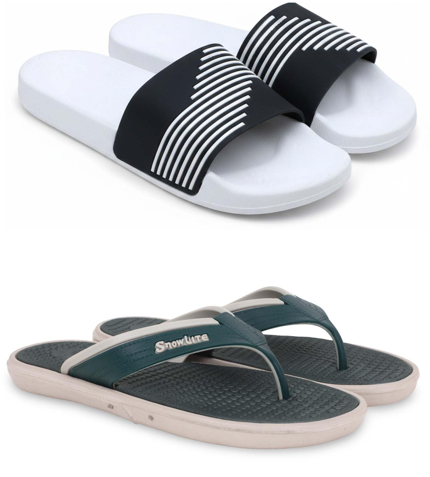 pampy angel Slipper/Flip Flops/Slides/Clogs/Sandals for Men, Comfortable & Light Weight| Stylish & Anti-Skid | Casual Waterproof & Everyday Flip Flops for Men & Boys Combo Pack of 2-picture-54