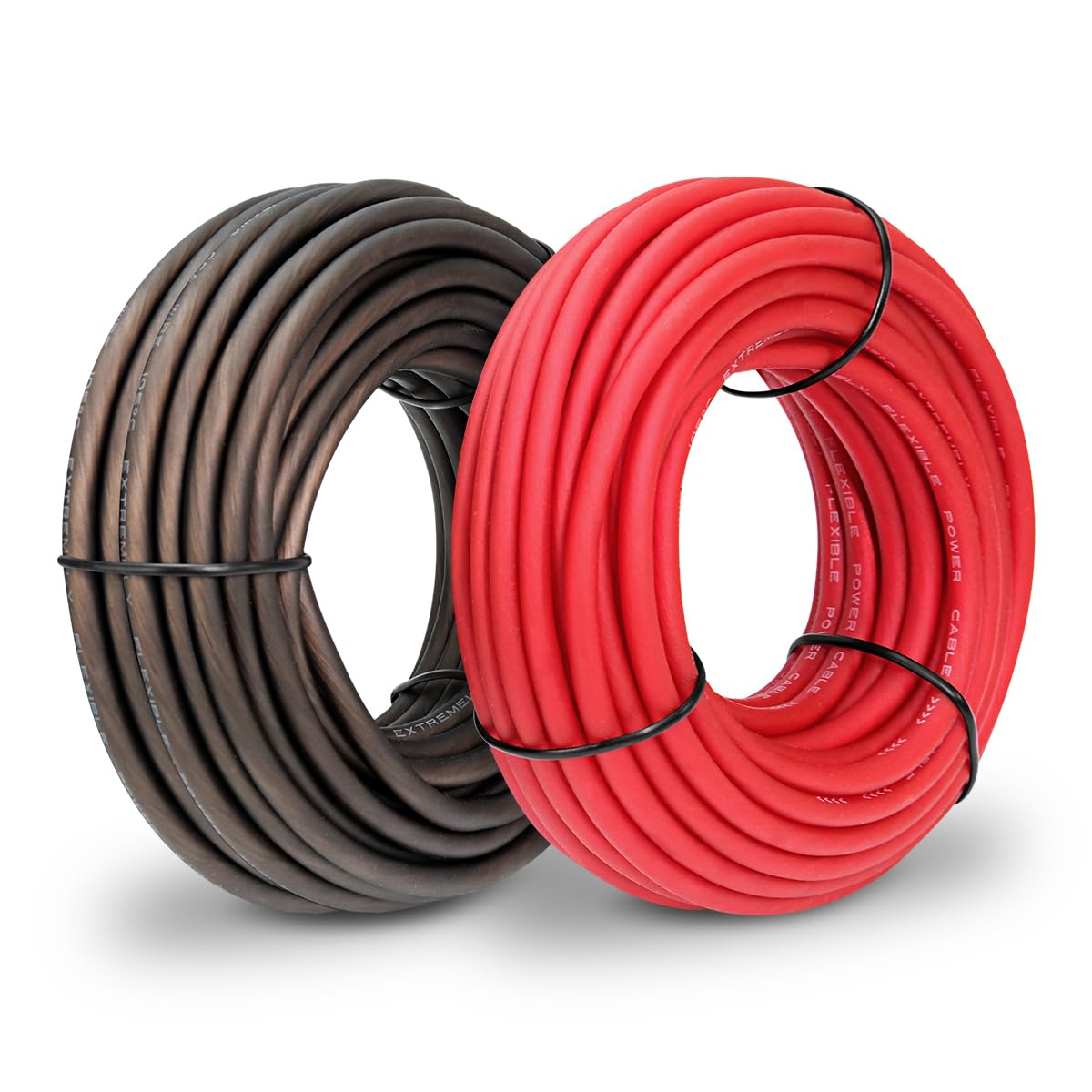 12 AWG Automotive CCA Wire Car Audio Battery Cable, 25FT Red + 25FT Black Flexible Power/Ground Cable for Car Audio, Marine, Welding, Repair 12V Battery Wire for amp Stereo Amplifier