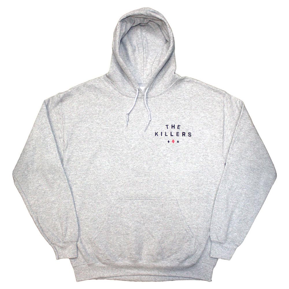 Rock Off Officially Licensed Products Grey The Killers Tour 24 Roulette Wheel Pullover Hoodie Xxl