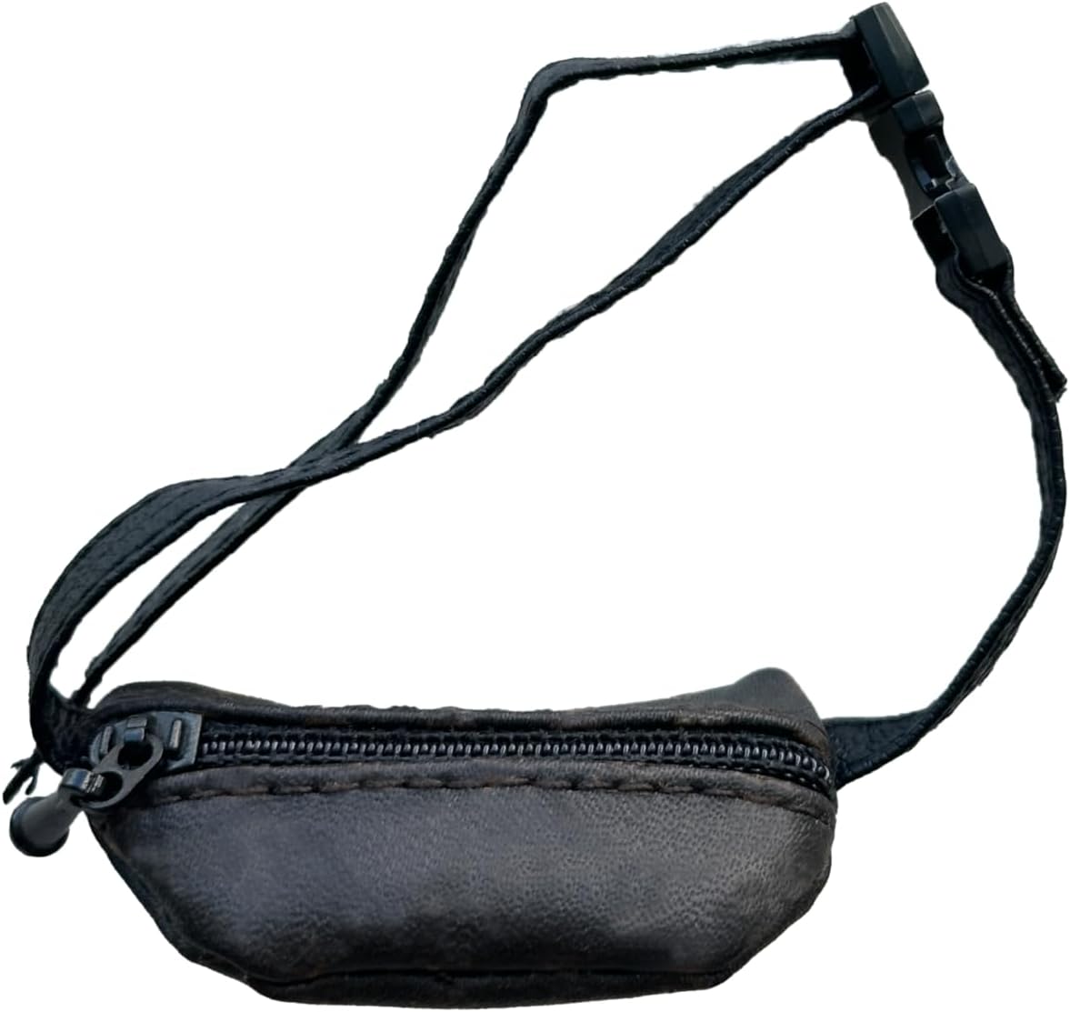 Crossbody Bag with Adjustable Strap & Zipper Closure - Cute Fashionable Mini Shoulder Purse for Collectible Dolls, Secure & Stylish（Dark Brown）【Not for Kids Under 12】