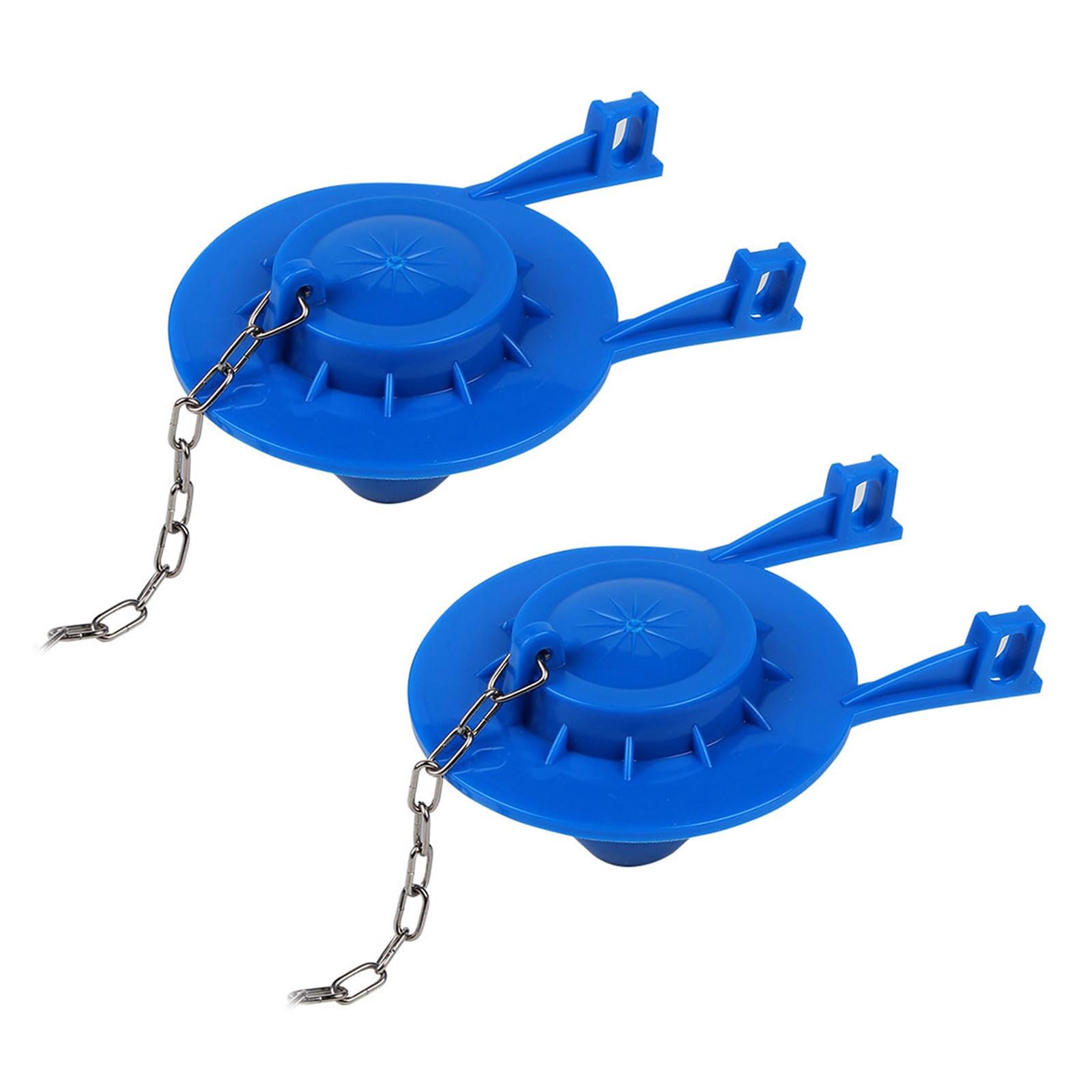 2Pcs Home Seal Tanks PVC Flapping Covers Toilet Flapper Flush Valves Covers 2inch Universals Toilet Stoppers Flapper Enduring Water Saving Flush Valves with Stainless Chain