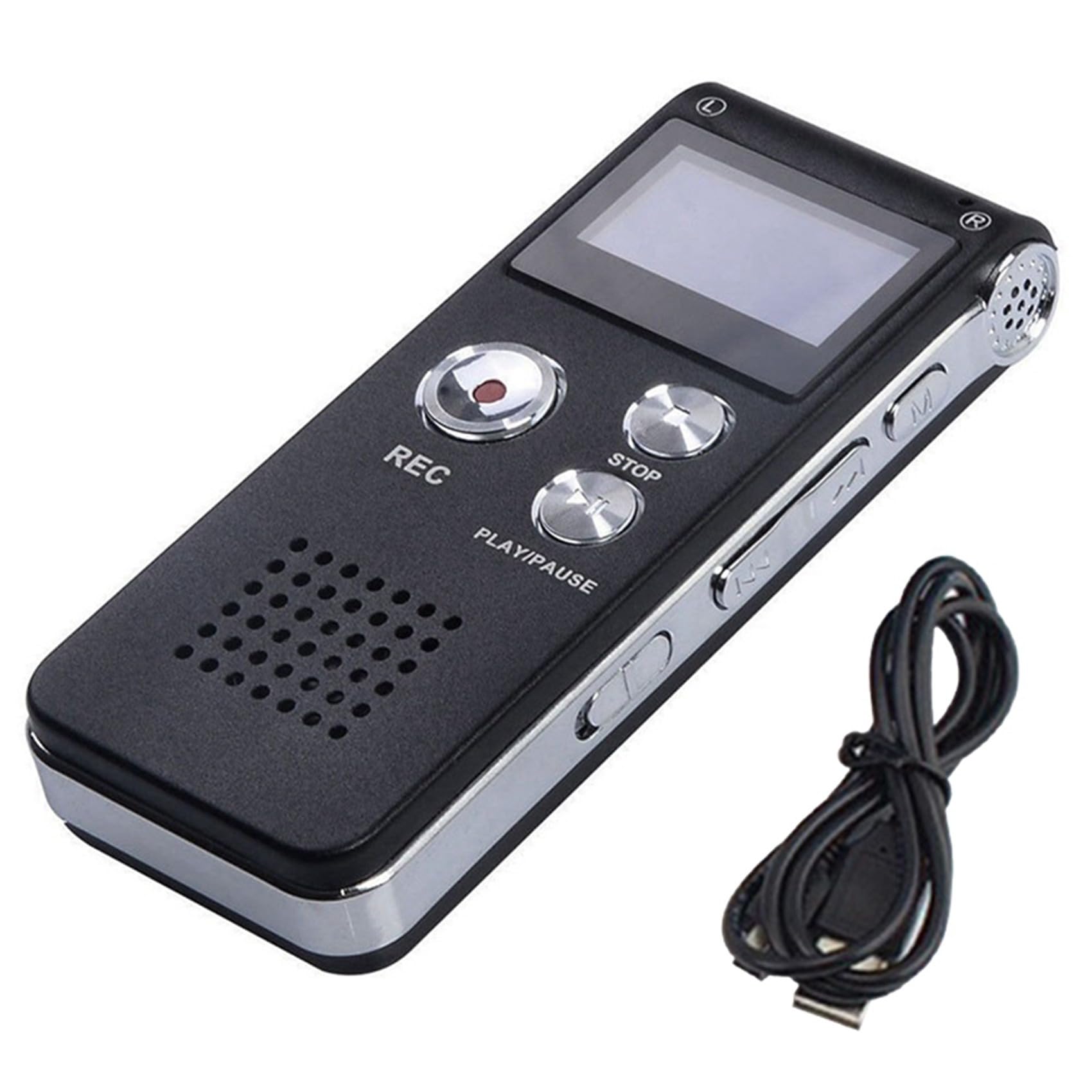 5X Grabadora de Voz 8G, Reproductor MP3 con Reducción de Ruido de Alta Definición, Adecuado para Reuniones y Otras Ocasiones