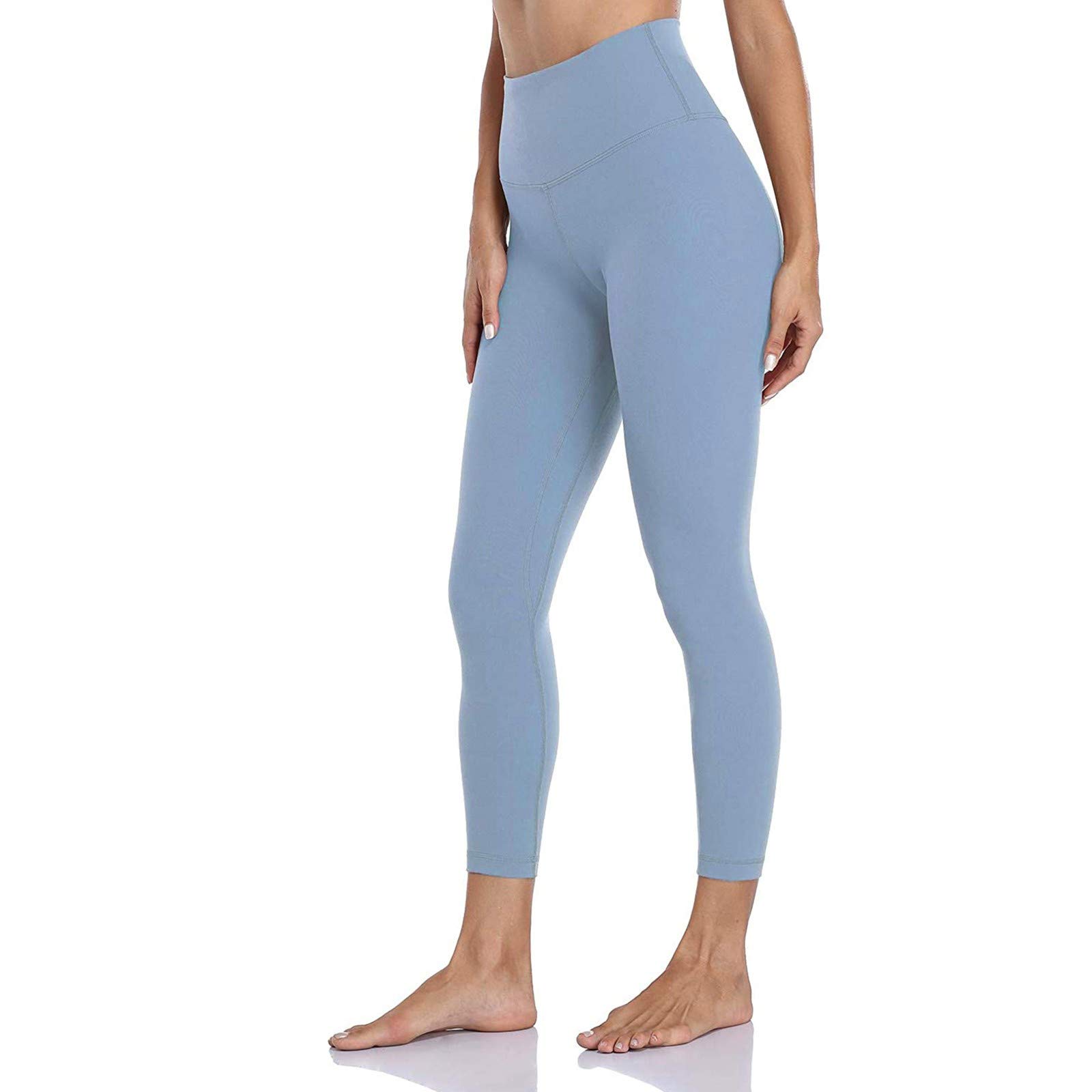 Sanahy Women's Thermal Fleece Lined Workout Leggings Full Length - High Waisted Seamless Yoga Pants with Pockets(Blue,XXS)
