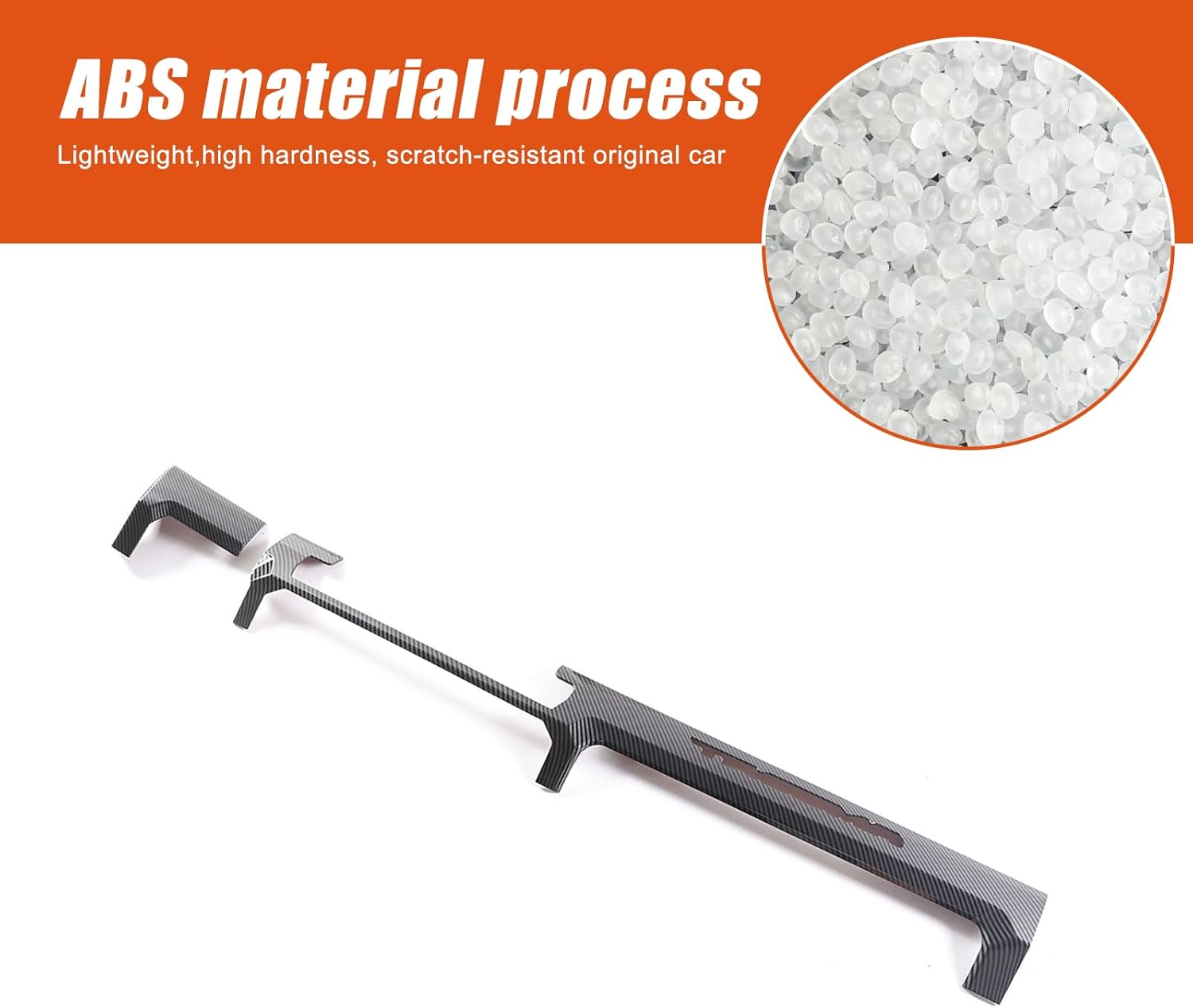 Car Center Console Dashboard Trim Strips Compatible with Toyota Tacoma 2024 2025 ABS Center Control Dashboard Cover Interior Decoration Accessorie (Carbon Fiber Grain)