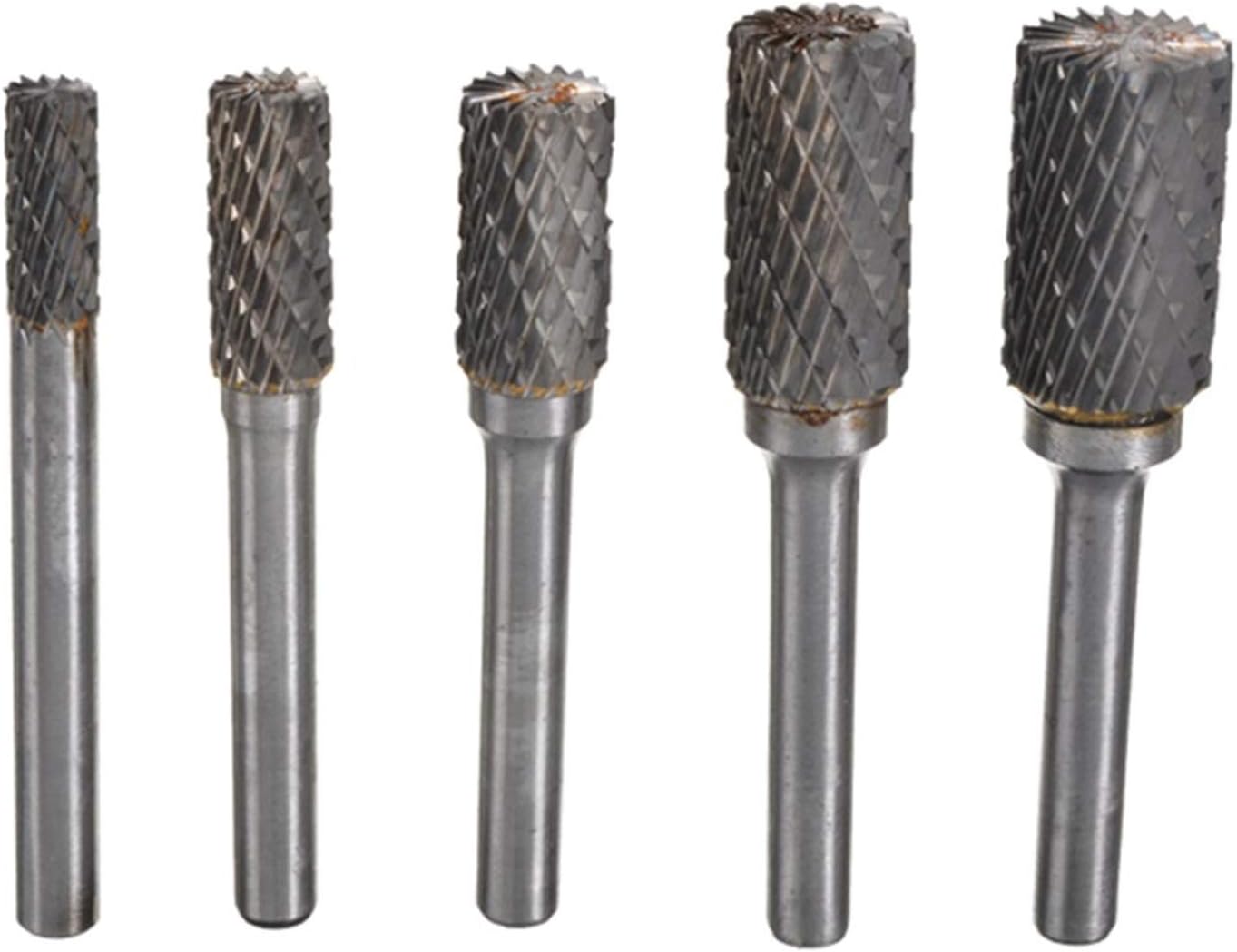 Surface Milling Cutter 5 Pieces Of 1/4 Inch Carbide 6-14mm Drill Bit Rotary File Metal Machine Woodworking Cutter