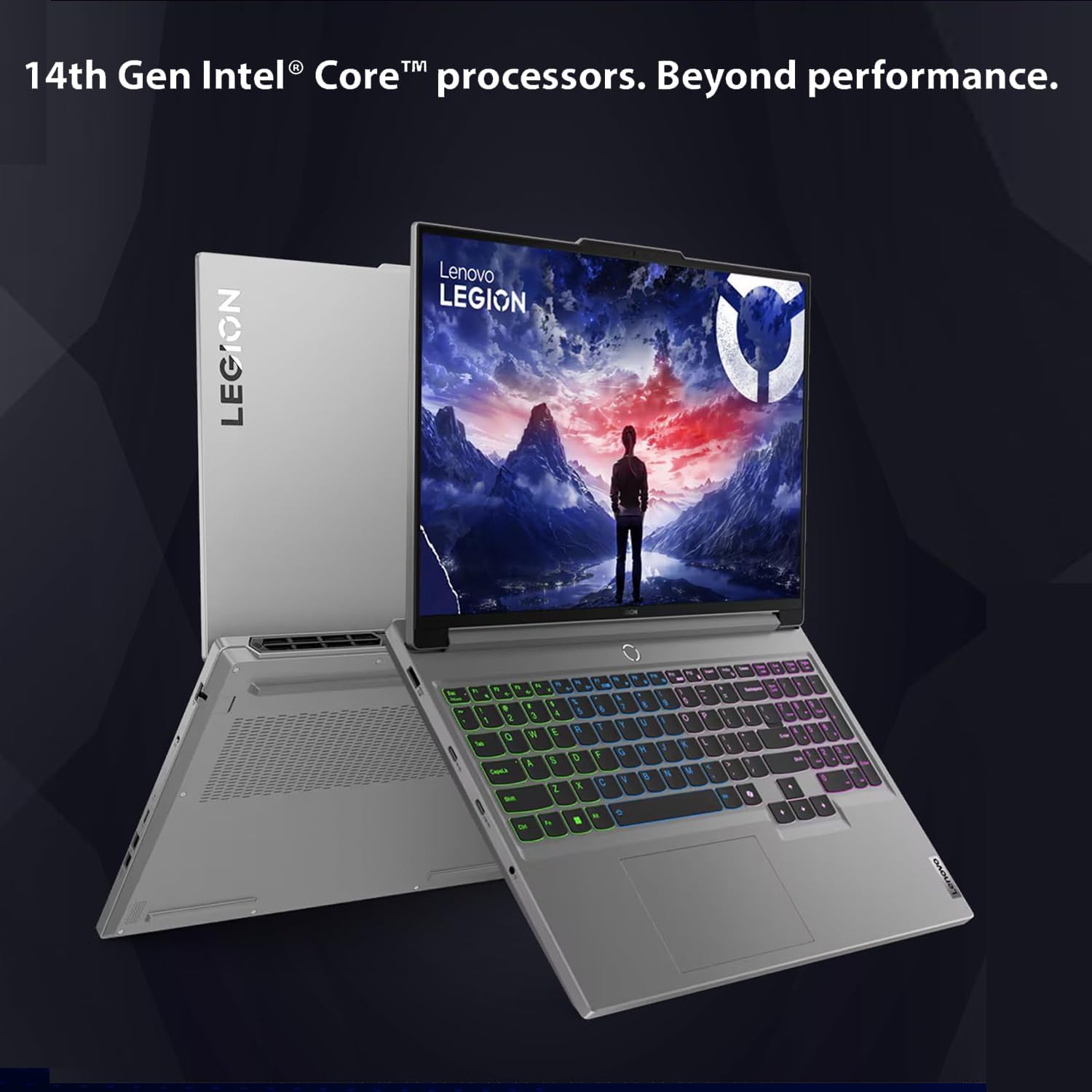 Lenovo Legion 16" WQXGA i9 RTX 4060 Gaming Laptop, 16" WQXGA 165Hz, Intel i9-14900HX, NVIDIA GeForce RTX 4060, 64GB DDR5 RAM, 2TB SSD, W11H, Bundle with PCO Notebook Folding Radiator, Laptop Cooler