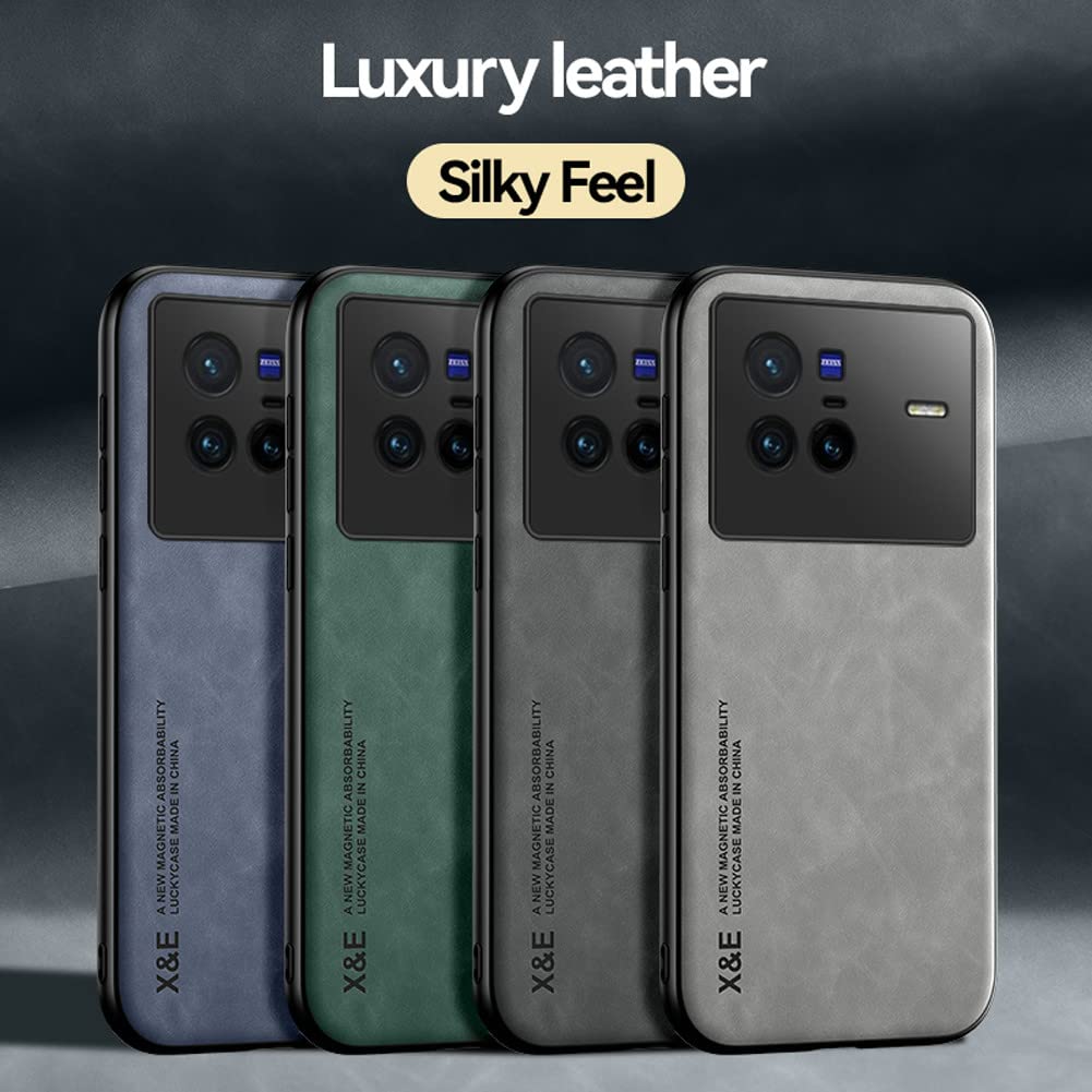 Kepuch Silklike Case for Vivo X80 Pro, Built-in Metal Plate for Vivo