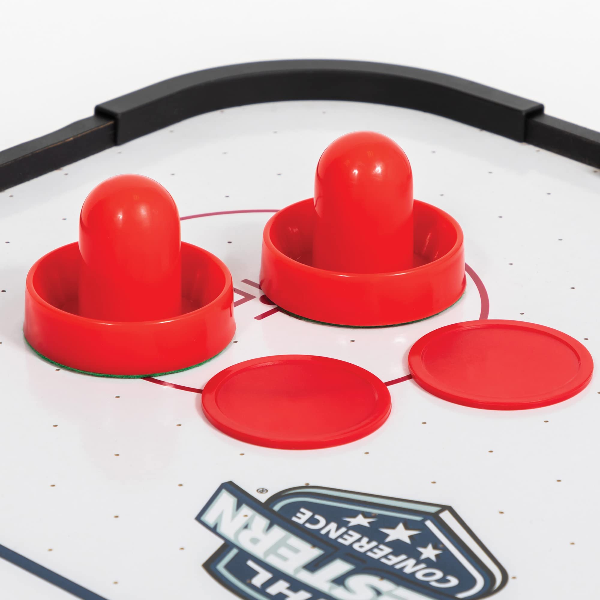thumbnail image 2 of 5Pcs Red Mini Air Hockey Table Pucks 50mm Puck Children Table 2 of 12