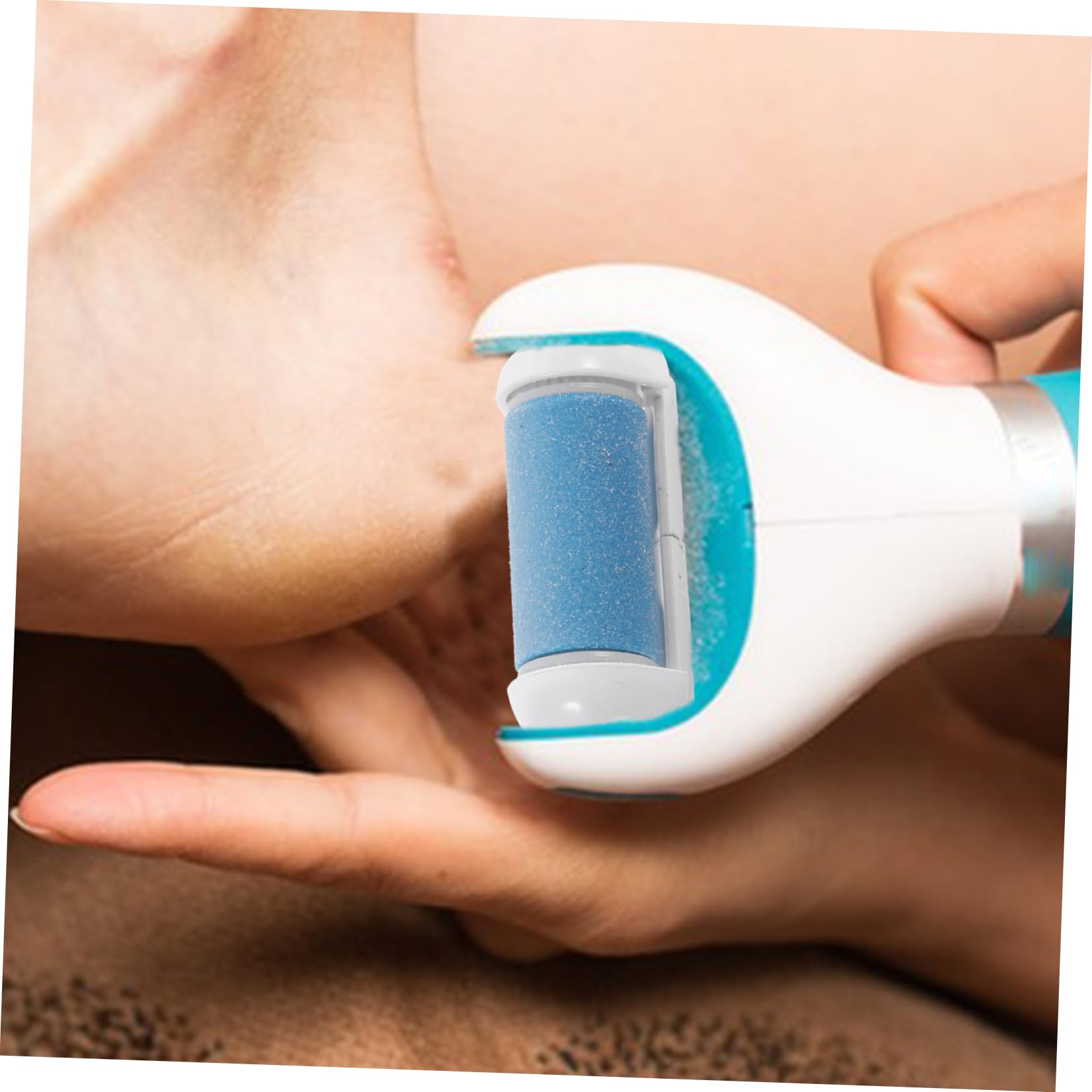 Healvian 30piezas Rodillos De Reemplazo Para Cuidado De Pies Exfoliador De Piel Muerta Compatible Herramienta Eléctrica Resistente Al Agua Rosa y Azul Cada Color