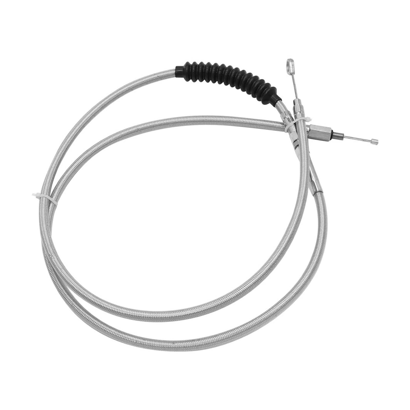 Cable de Embrague for Motocicleta, 140cm, 160cm, 180cm, Compatible con Harley | Touring Electra Street Road Glide Road King Sportster XL1200 Hierro 883(Silver 160cm)
