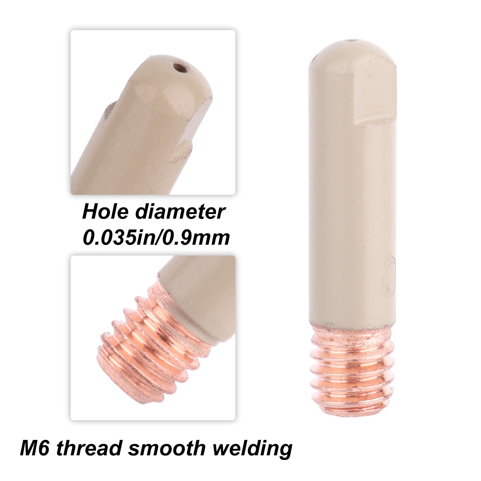 14pz Ugello per Saldatura MIG con Rivestimento Antiaderente, 10 Punte di Contatto da 0,9mm 2 Diffusori 2 Ugelli Compatibile Torce di Saldatura con MB15 e 15AK