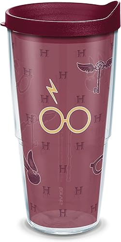 Tervis Harry Potter - Vaso aislado de doble pared fabricado en Estados Unidos, vaso aislado de doble pared mantiene las bebidas frías y calientes,