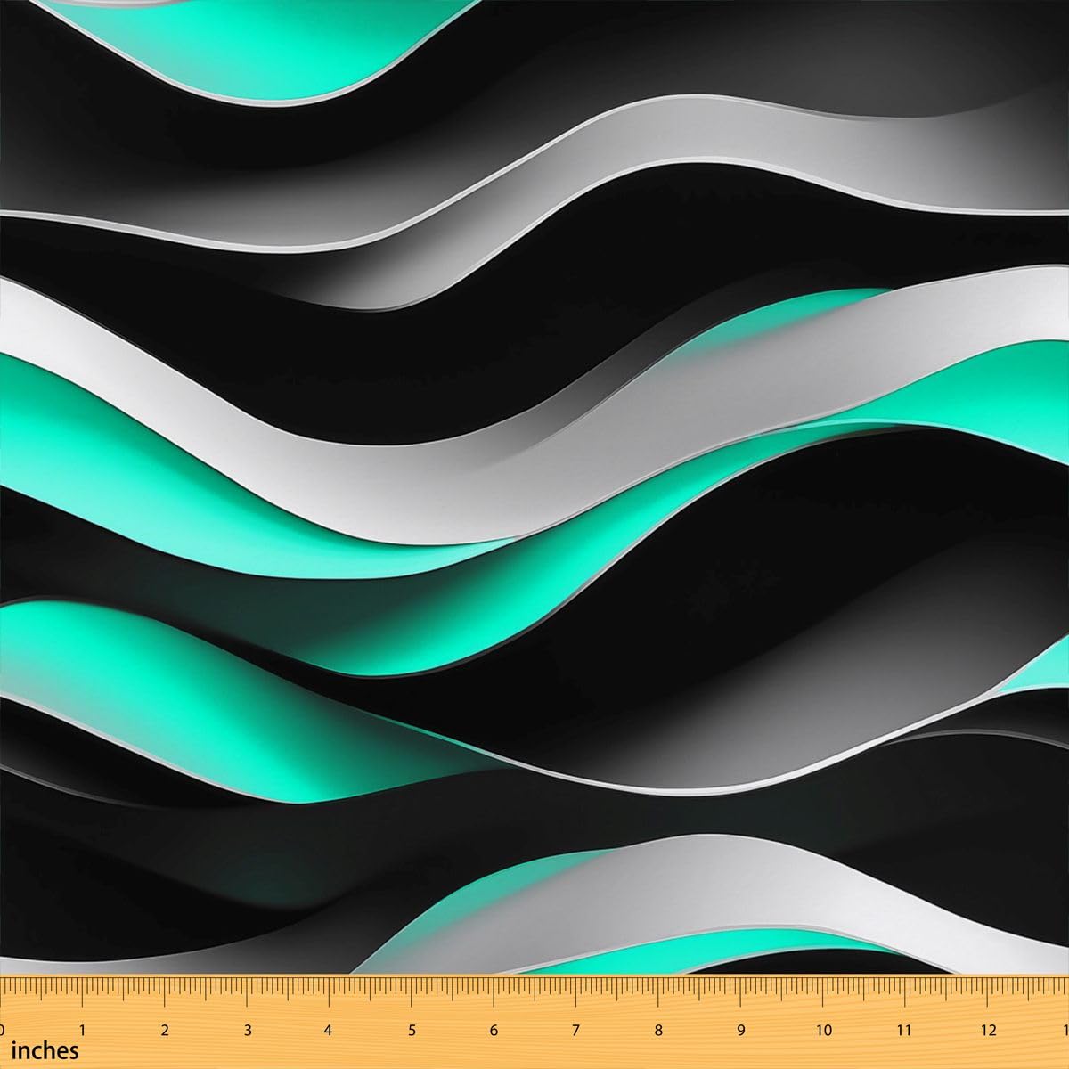 Homewish Tessuto a righe geometriche Ombre by The Yard