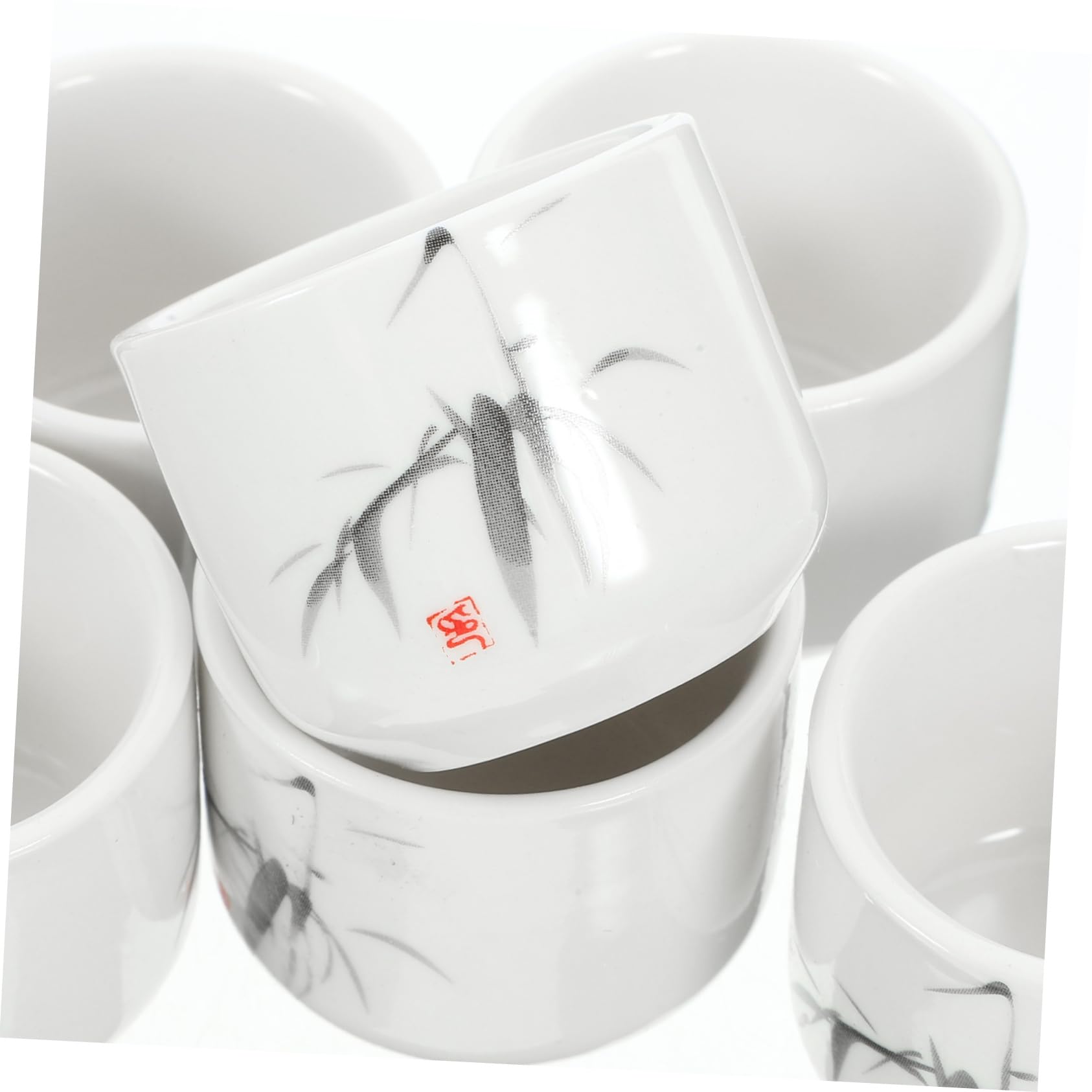 Set of 10 Sakurashino Chiyoguchi [3.5 x 2.4 x 1.2 inches (9 x 6.2 x 3 cm) | Chiyohisa Ceramic (Setomonohonpo)