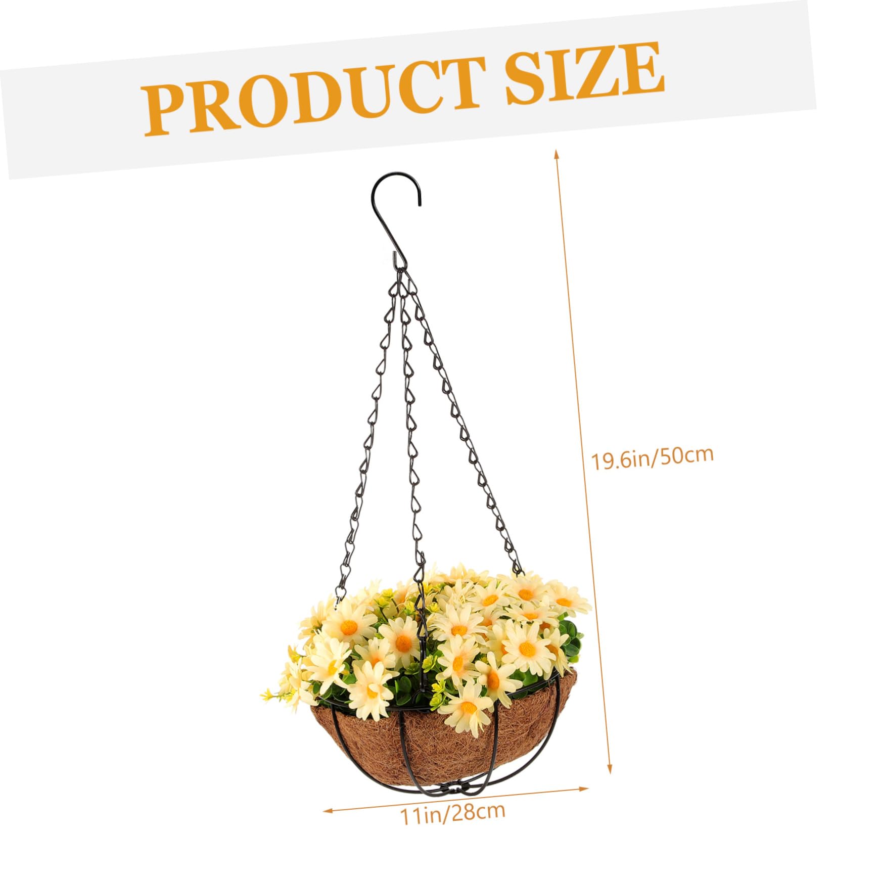 BESTOYARD Panier Suspendu Cocon De avec Doublure pour Fleurs Jardinière pour Balcon Et Jardin Idéale pour Plantes Intérieur Et Extérieur