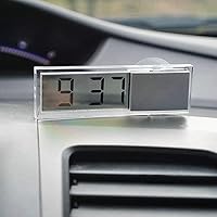 Vista 2 de Eaglerich 1 unids peso ligero durable transparente coche electrónico reloj pantalla LCD digital con lechón más nuevo reloj LCD reloj