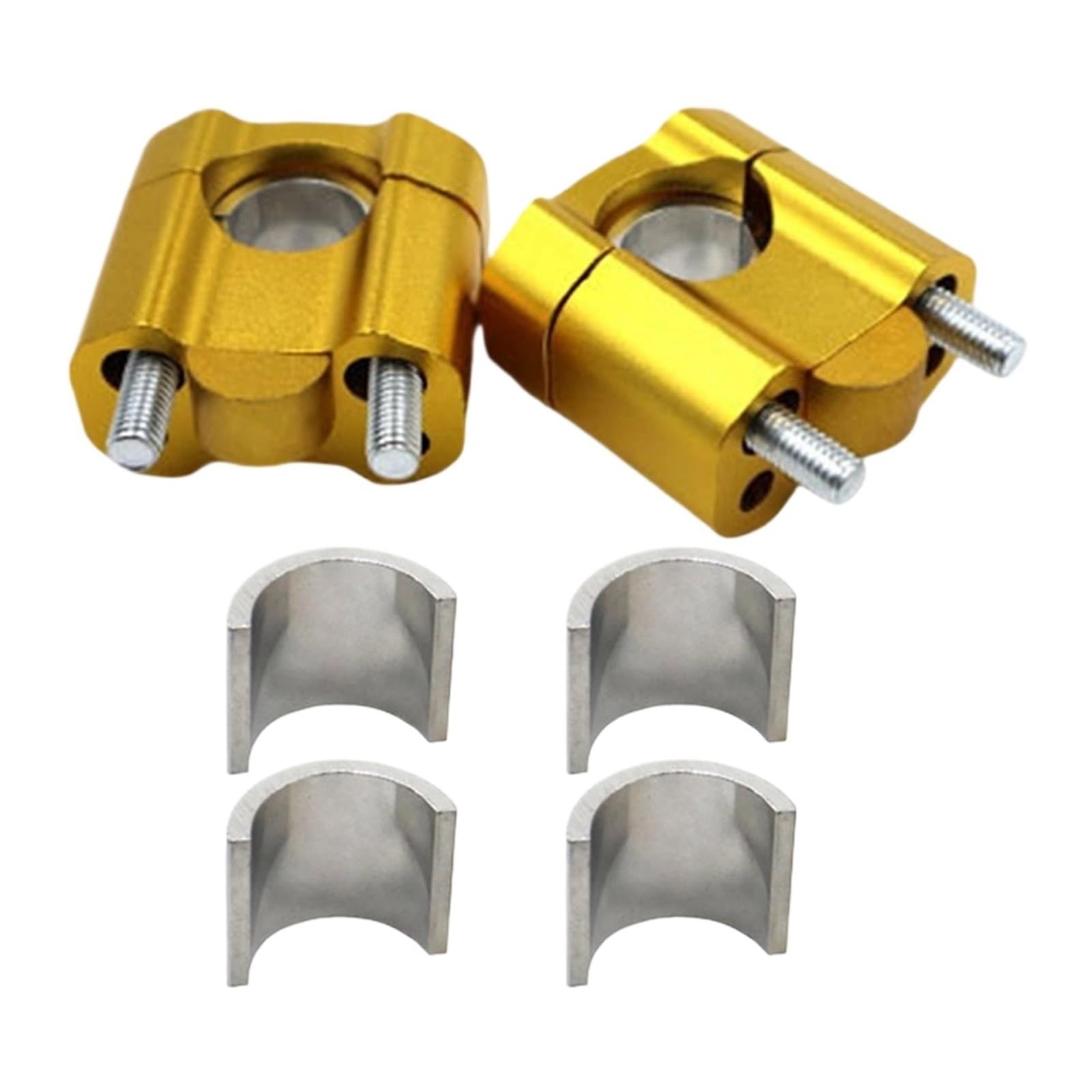 XFYESL Generic Motorcycle Handlebar Risers Parts Part Accessories 22mm/28mm Universal Handlebar risers kit(Gold)