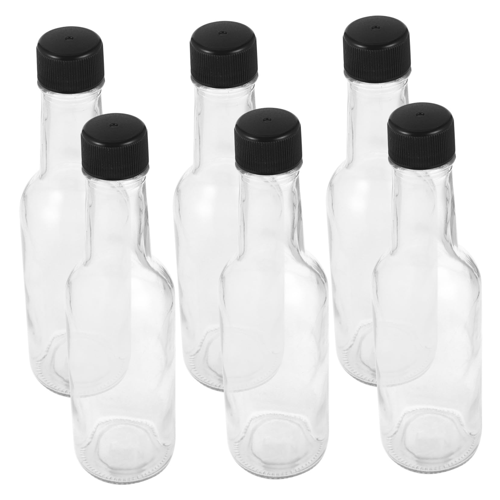 Bouteilles à Sauce en Verre 150ml Lot de 6 Couvercle
