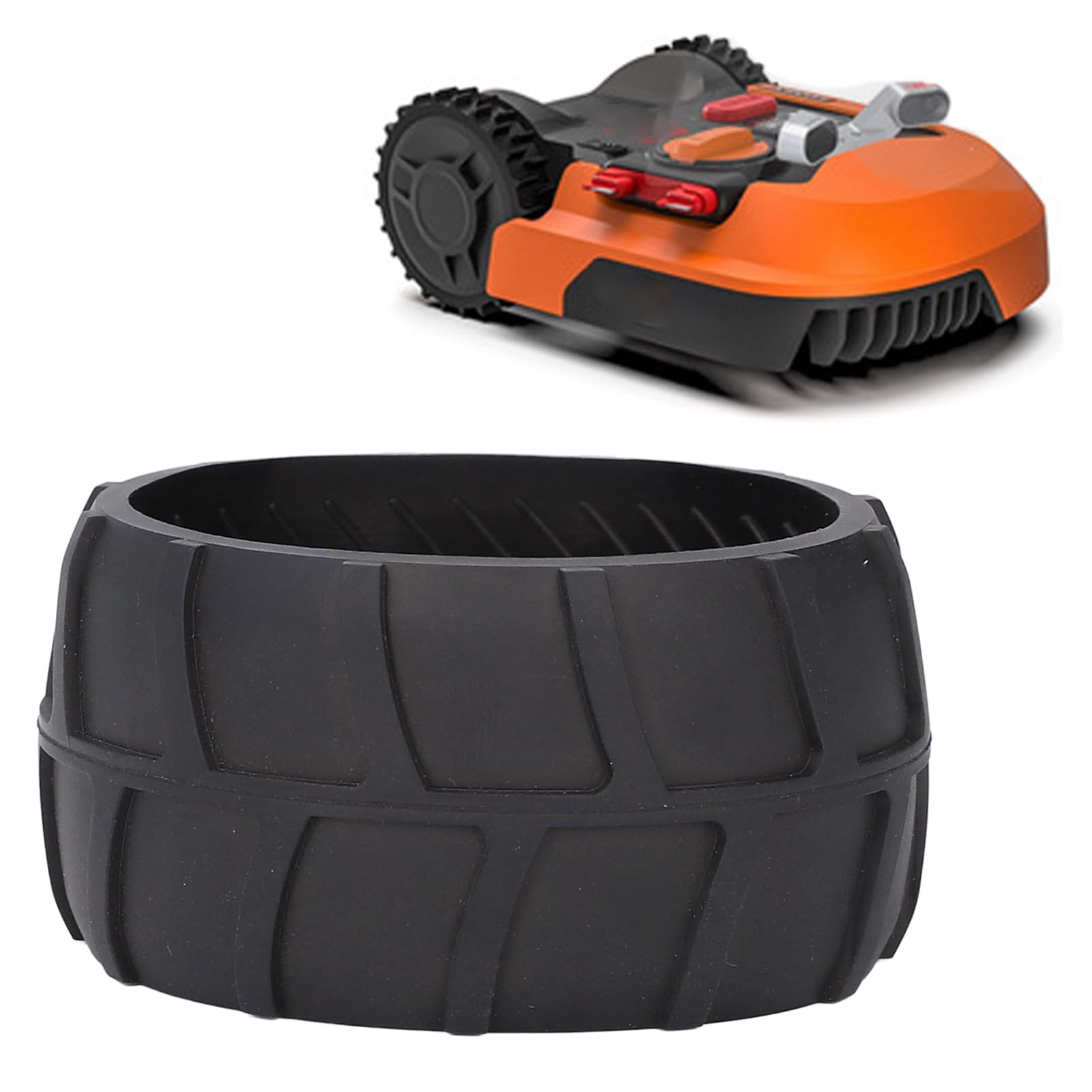 Roues Avant Antidérapantes En Caoutchouc 90 Mm – Protection Premium Pour Robot Tondeuse Worx S300 M500 M700 M1000 L800 L1000