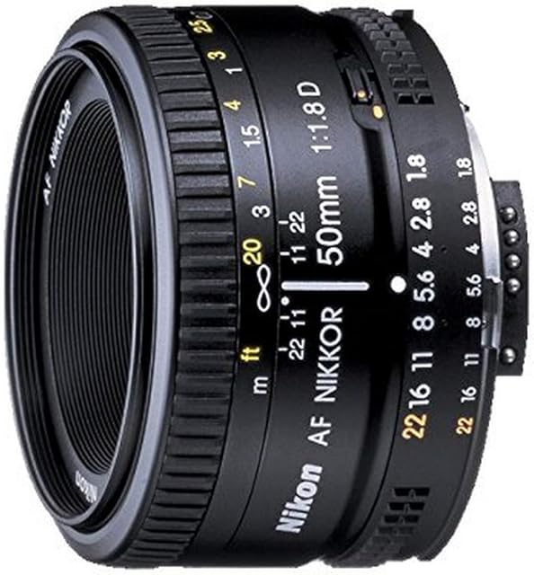 Nikon 2137 AF Nikkor 50 mm F/1.8 D FX Full Frame Prime Lens for Nikon DSLR Cameras